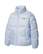 绝美冰川蓝刺绣logo羽绒服