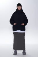 超级酷的机车款多口袋羽绒服 后背3M反光+logo刺绣