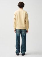 『北美独家款』加绒刺绣卫衣男女同款 奶油黄