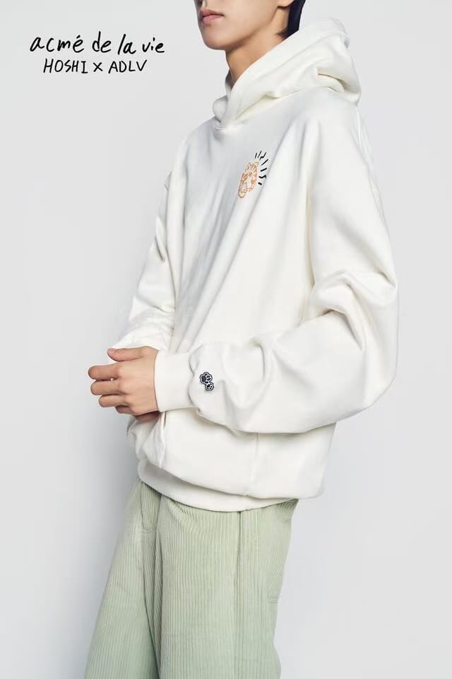 HOSHI x ADLV 虎子参与设计的卫衣男女同款 白色