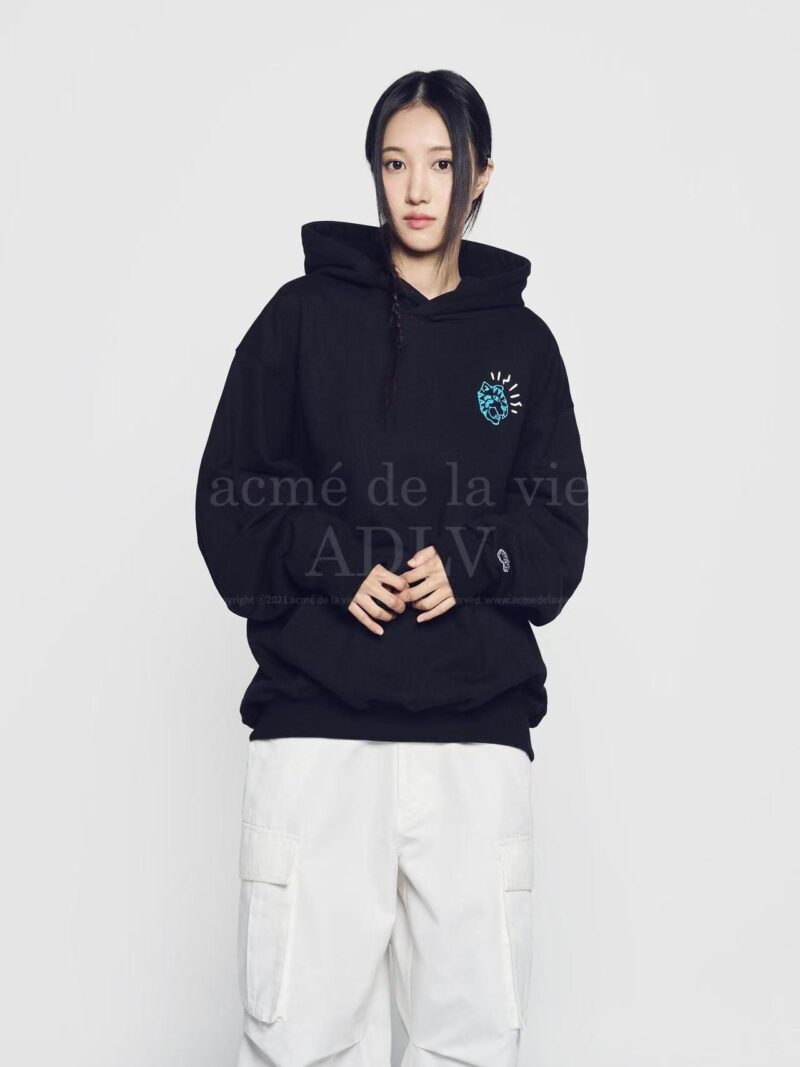 HOSHI x ADLV 虎子参与设计的卫衣男女同款 黑色