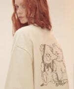 Love Chu Bear蝴蝶结刺绣加绒卫衣