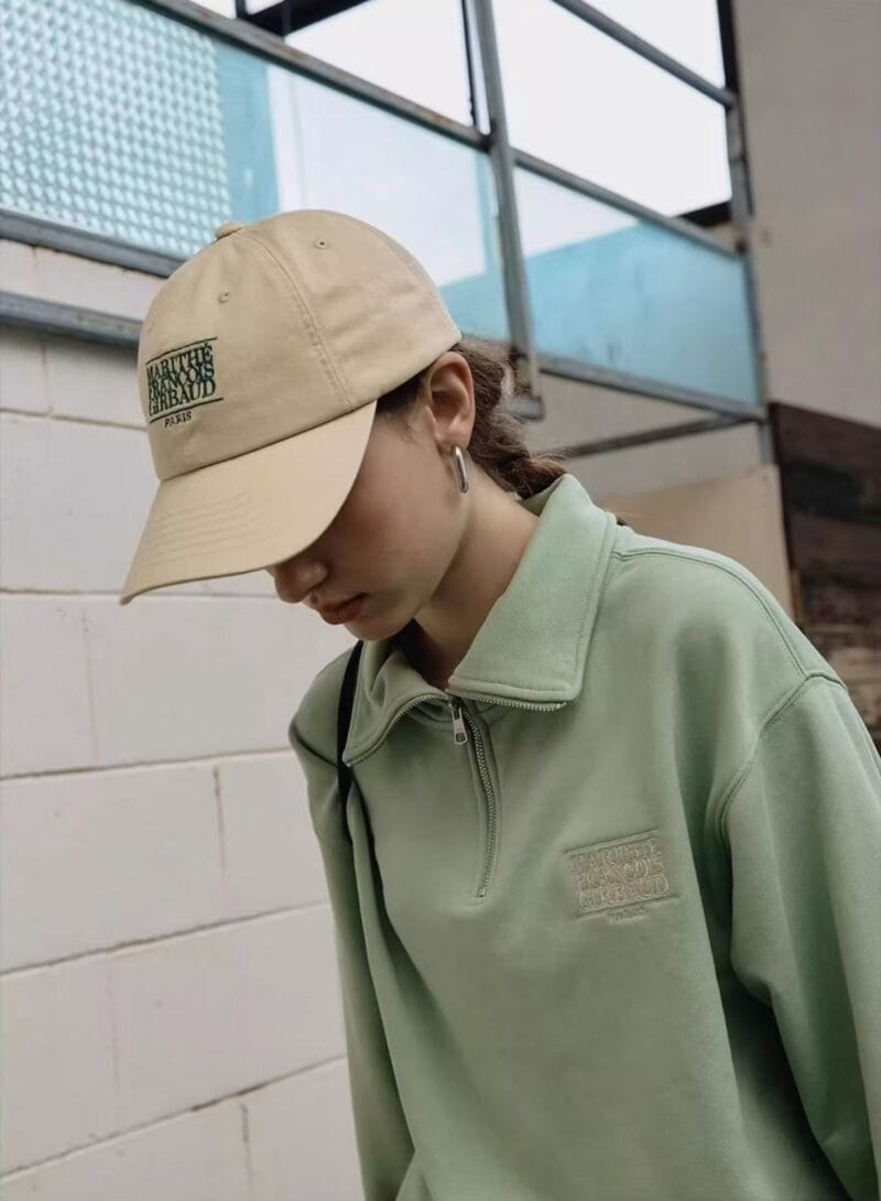 Marithe 糖果色小标帽子 浅奶油黄