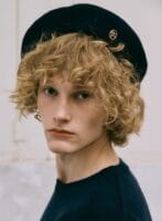 Marithe 超多明星同款的羊毛贝雷帽金标款 藏蓝