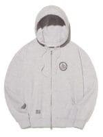 超级多细节的双头拉链连帽卫衣