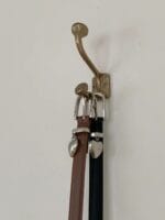 LEONIE 100%牛皮爱心吊坠皮带