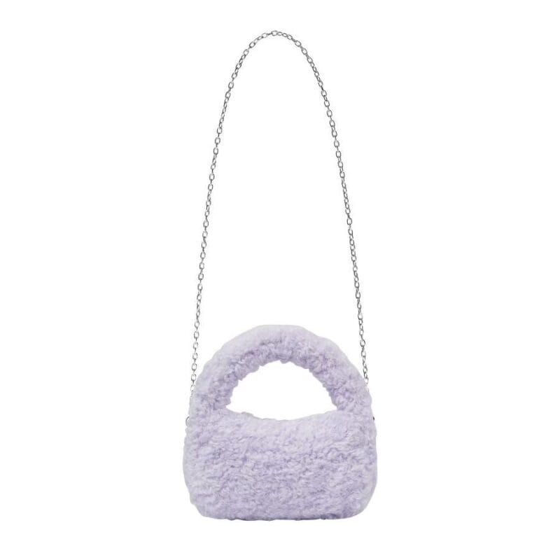 Nerdy ins超火的羊羔毛包包 香芋紫色