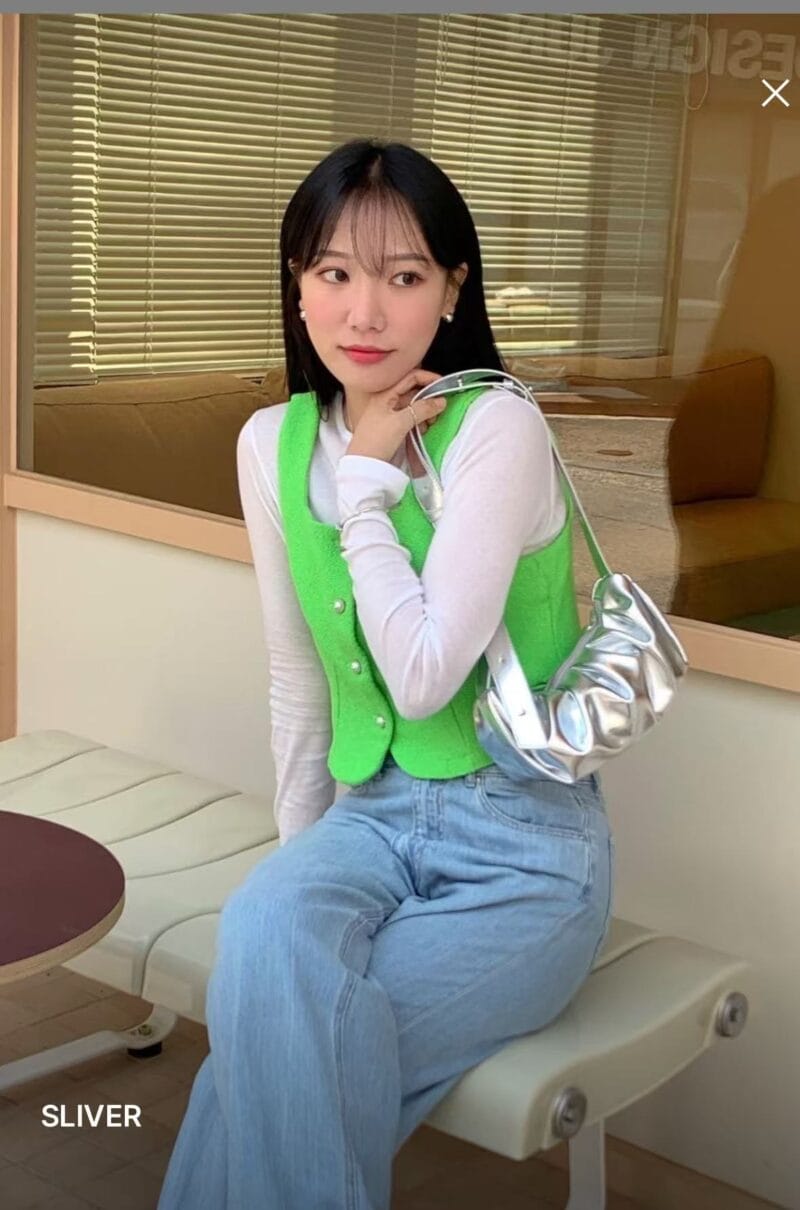 Alicemartha 韩国ins超火的云朵银色包包