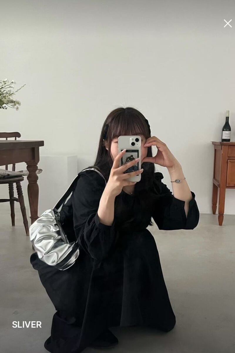 Alicemartha 韩国ins超火的云朵银色包包