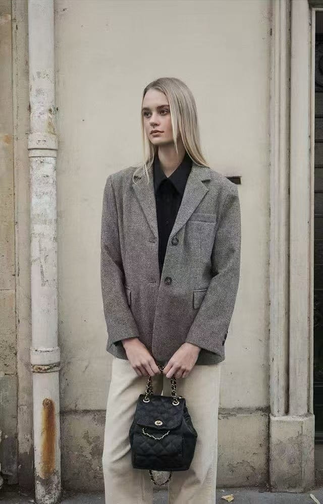 Anoetic 双层菱格书包 ANC CLASSIC QUILTING BACKPACK