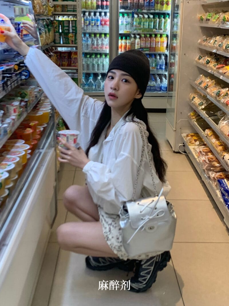 Anoetic ins超火的银色蝴蝶结书包 RIBBON CLASSIC BACKPACK_SILVER