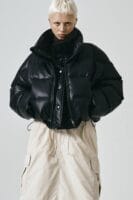Noirer 超级大爆款假两件pu机车鹅绒服