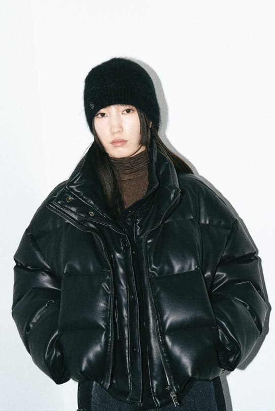 Noirer 超级大爆款假两件pu机车鹅绒服