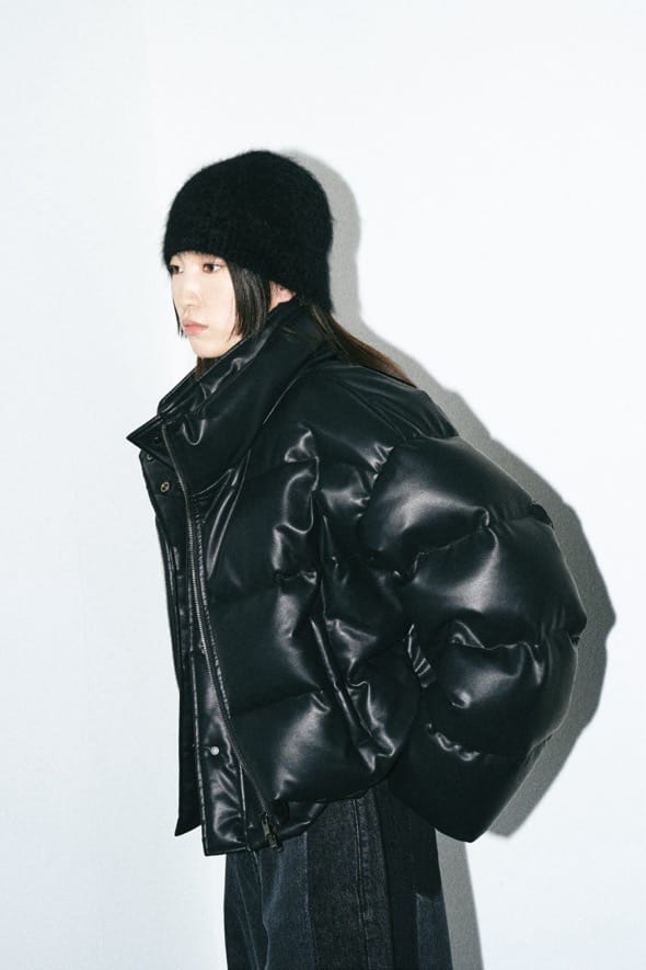 Noirer 超级大爆款假两件pu机车鹅绒服