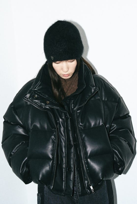 Noirer 超级大爆款假两件pu机车鹅绒服
