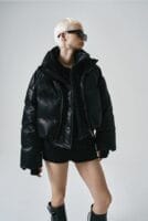 Noirer 超级大爆款假两件pu机车鹅绒服