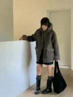 今年新款 超级火爆墨色皮毛一体 好高级