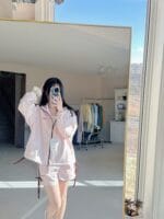 韩国ins爆款蝴蝶结套装 绝美奶油四色