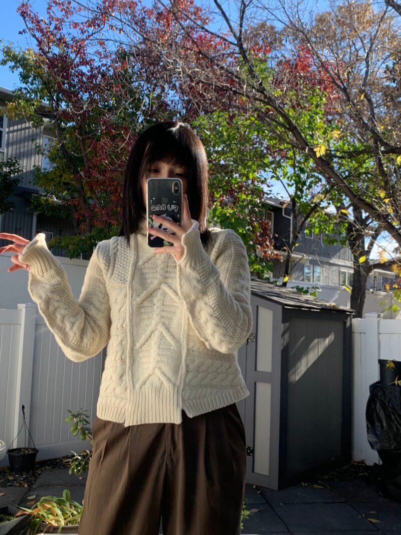 羊毛65 羊绒10 多式编织毛衣