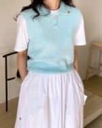 可爱的糖果色马甲