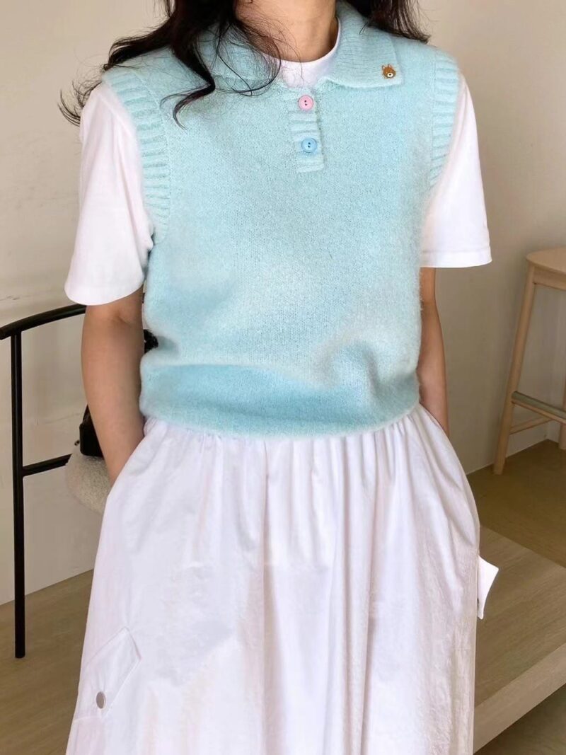 可爱的糖果色马甲