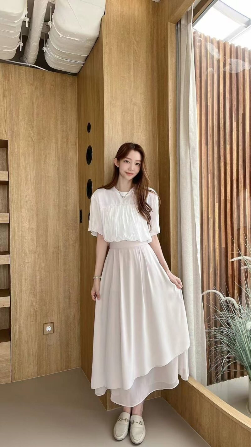 仙女飘飘双层裙