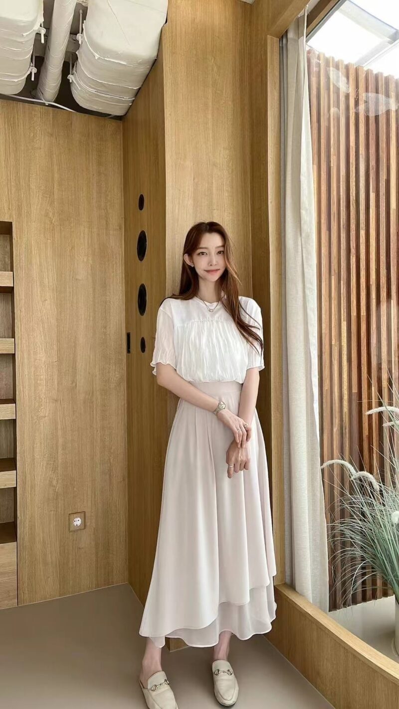 仙女飘飘双层裙