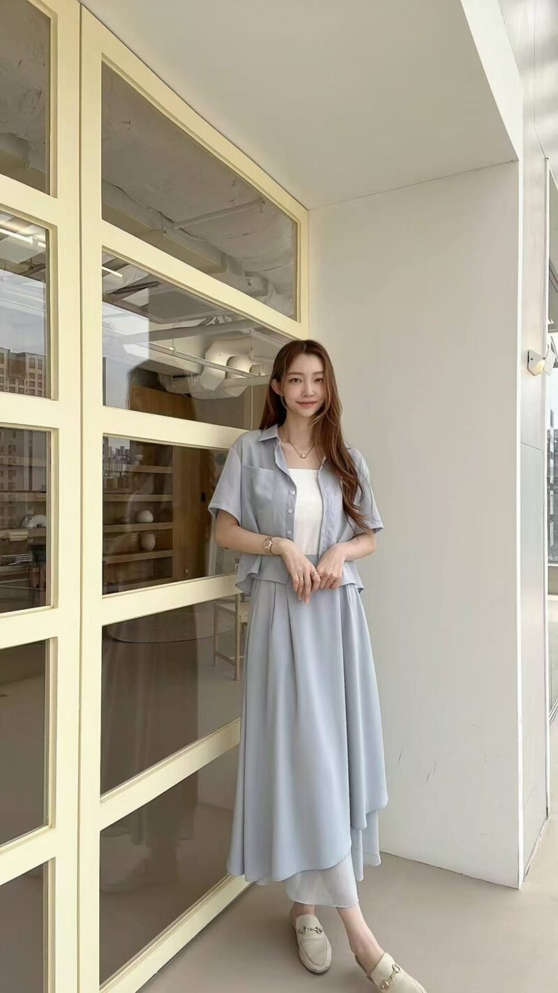 仙女飘飘双层裙