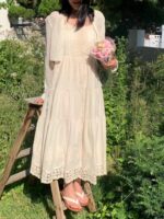 重工刺绣蕾丝连衣裙 日常度假都可以穿