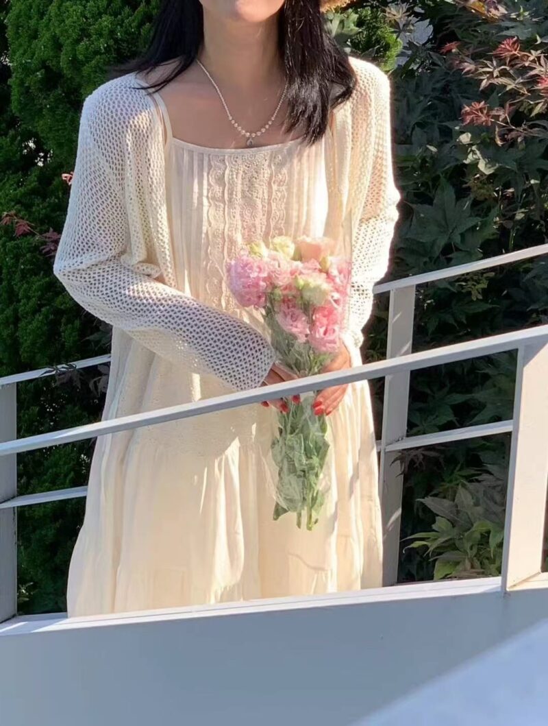 重工刺绣蕾丝连衣裙 日常度假都可以穿