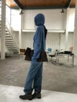 马海毛70 氛围感假两件V领毛衣