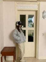 超级美腻的冰激凌蓝羽绒服