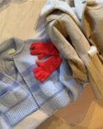 韩国ins大爆款 小翻领拉链毛衣100%羊毛 两色