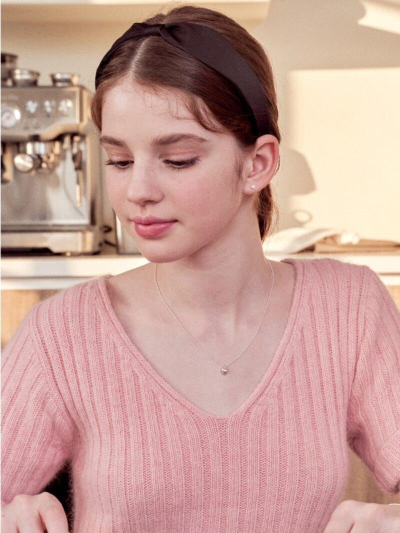 Engbrox Wisdom Knotted Hairband_Black发带