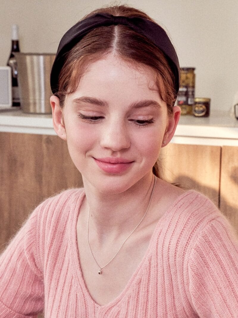 Engbrox Wisdom Knotted Hairband_Black发带