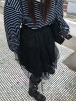 韩国爆款天丝双层花苞裙 太好搭了 黑色