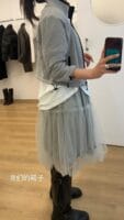 韩国爆款天丝双层纱花苞裙 绝美百搭灰色
