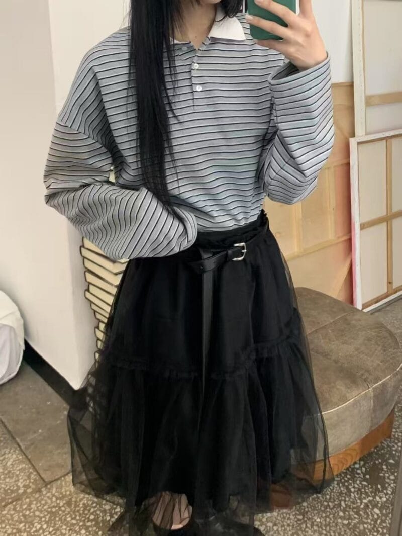 韩国爆款天丝双层花苞裙 太好搭了 黑色