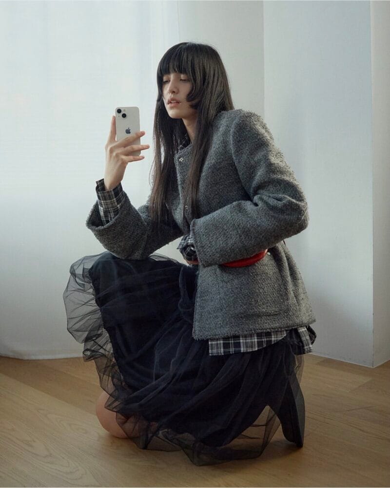 韩国爆款天丝双层花苞裙 太好搭了 黑色