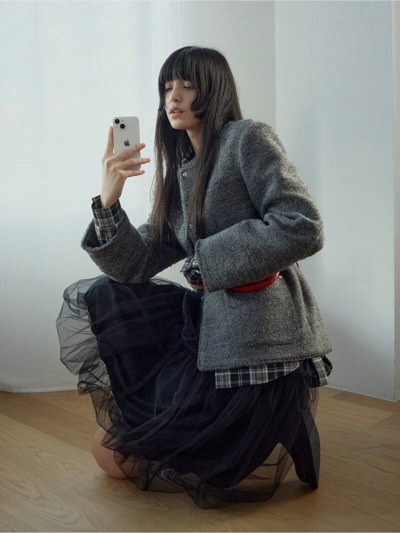 韩国爆款天丝双层花苞裙 太好搭了 黑色