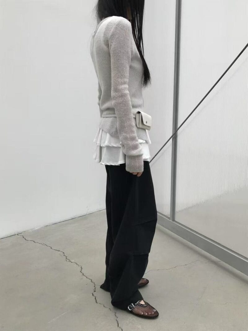 ins爆款 韩女氛围感的秘密 叠穿之神双层背心蛋糕裙