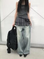 ins爆款 韩女氛围感的秘密 叠穿之神双层背心蛋糕裙