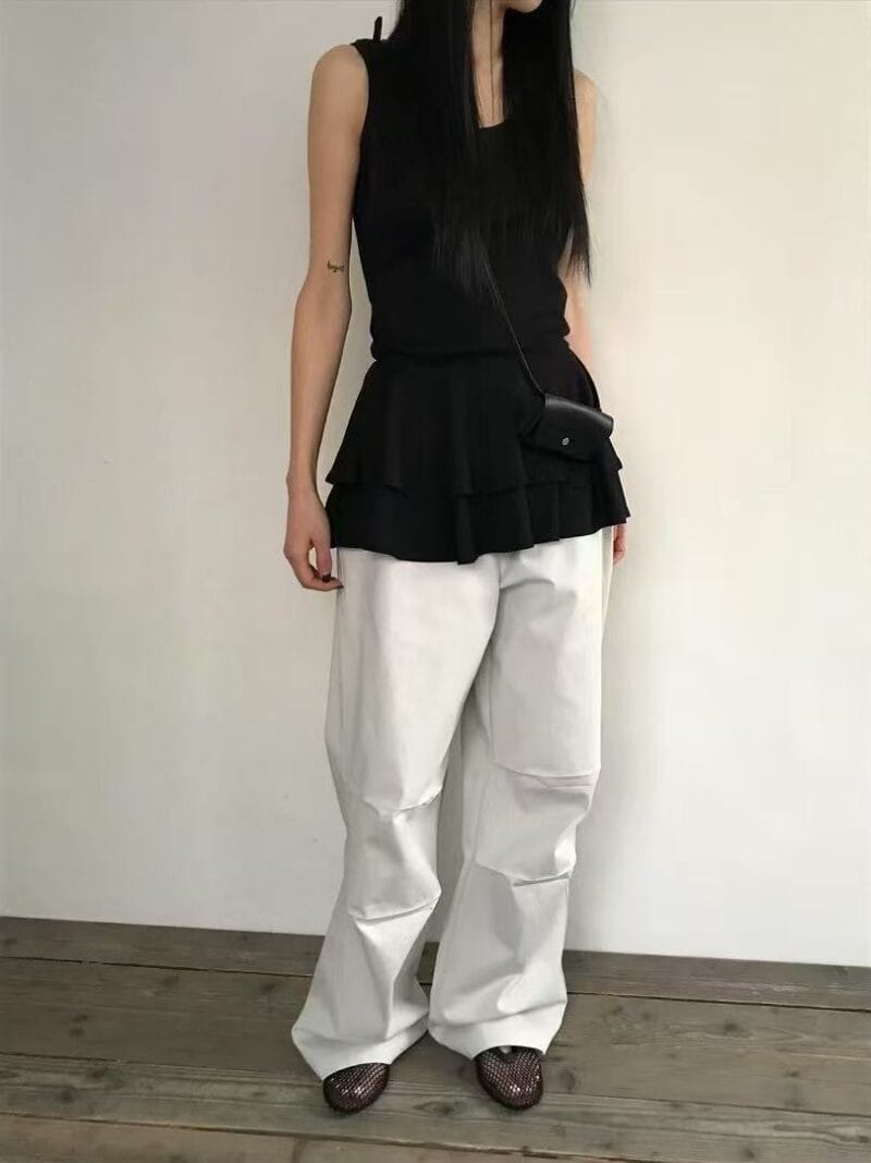 ins爆款 韩女氛围感的秘密 叠穿之神双层背心蛋糕裙