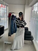 韩国唯一一次现象级大爆款的衣服 撞色毛衣开衫