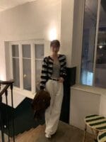 韩国唯一一次现象级大爆款的衣服 撞色毛衣开衫