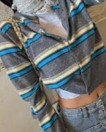 韩国唯一一次现象级大爆款的衣服 撞色毛衣开衫