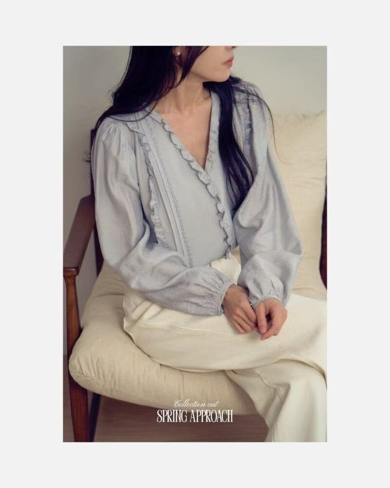 选了三个月才选出唯一一件能日常穿着又精致的法式衬衫 三色