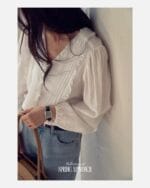 选了三个月才选出唯一一件能日常穿着又精致的法式衬衫 三色