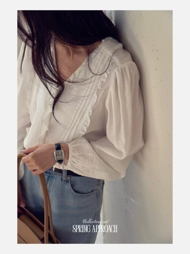 选了三个月才选出唯一一件能日常穿着又精致的法式衬衫 三色