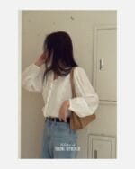 选了三个月才选出唯一一件能日常穿着又精致的法式衬衫 三色